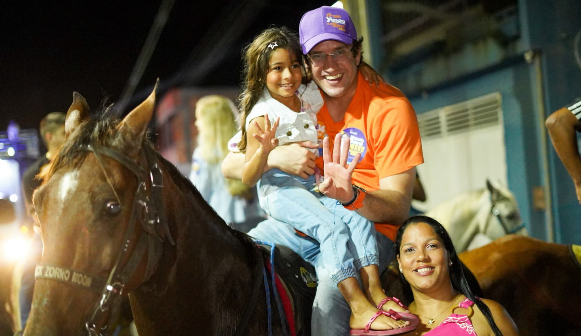 Momentos de encontro com participantes da Cavalgada d’Ajuda