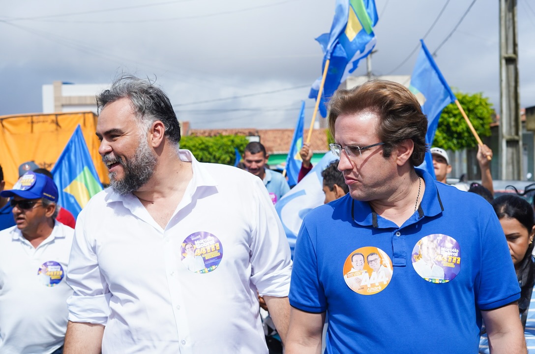 Marcelo Sobral e Dr. João Thiers durante a programação em Monte Alegre