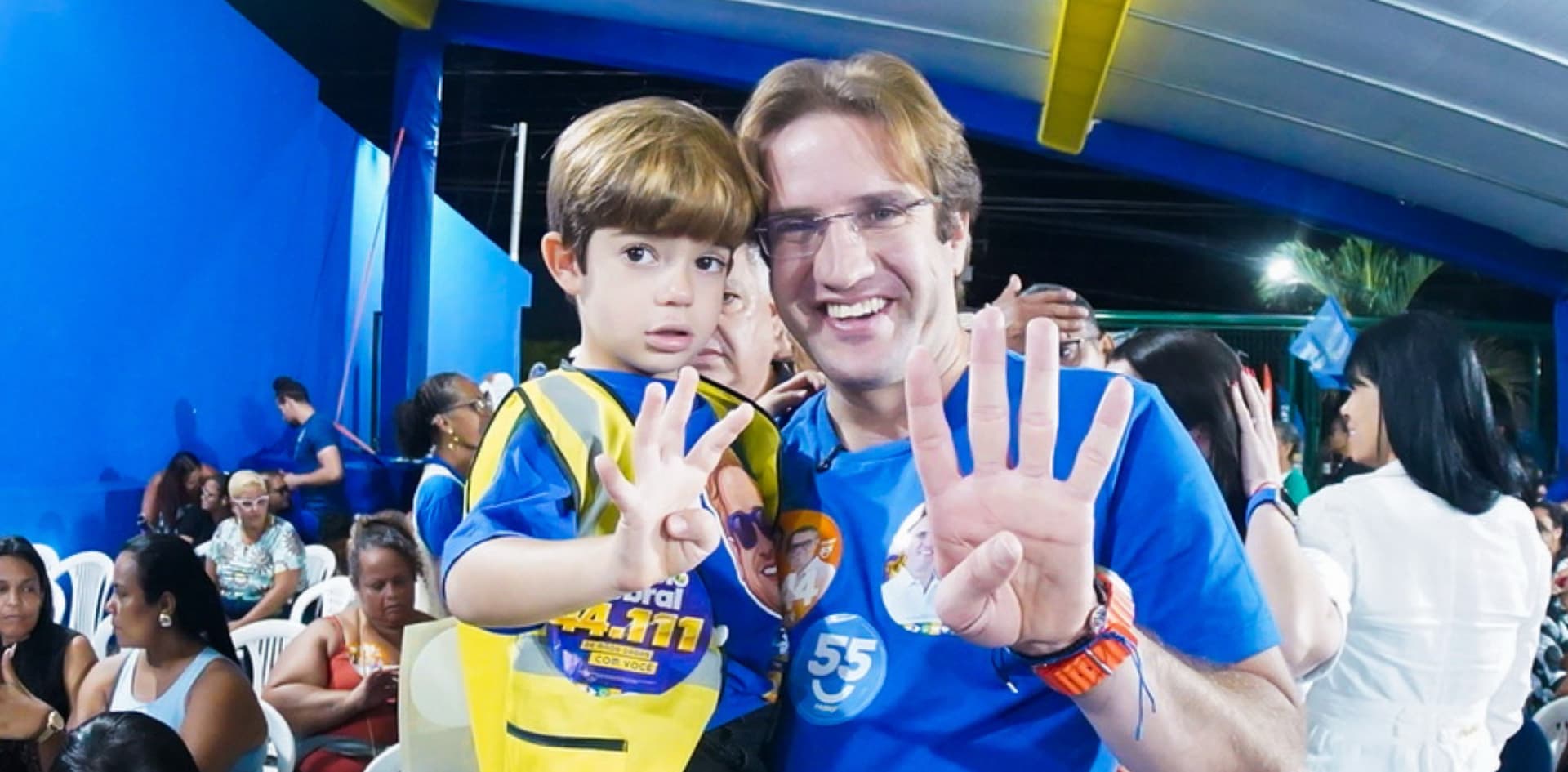 Marcelo Sobral em momento de interação com participante